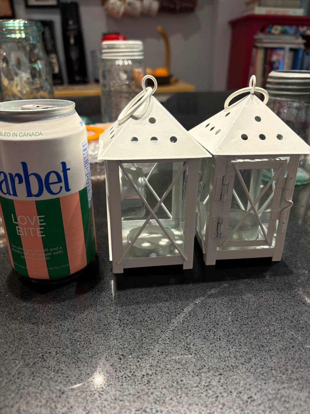 Ashland Mini Tea Light Lantern Set - 8 pcs, White - photo 2