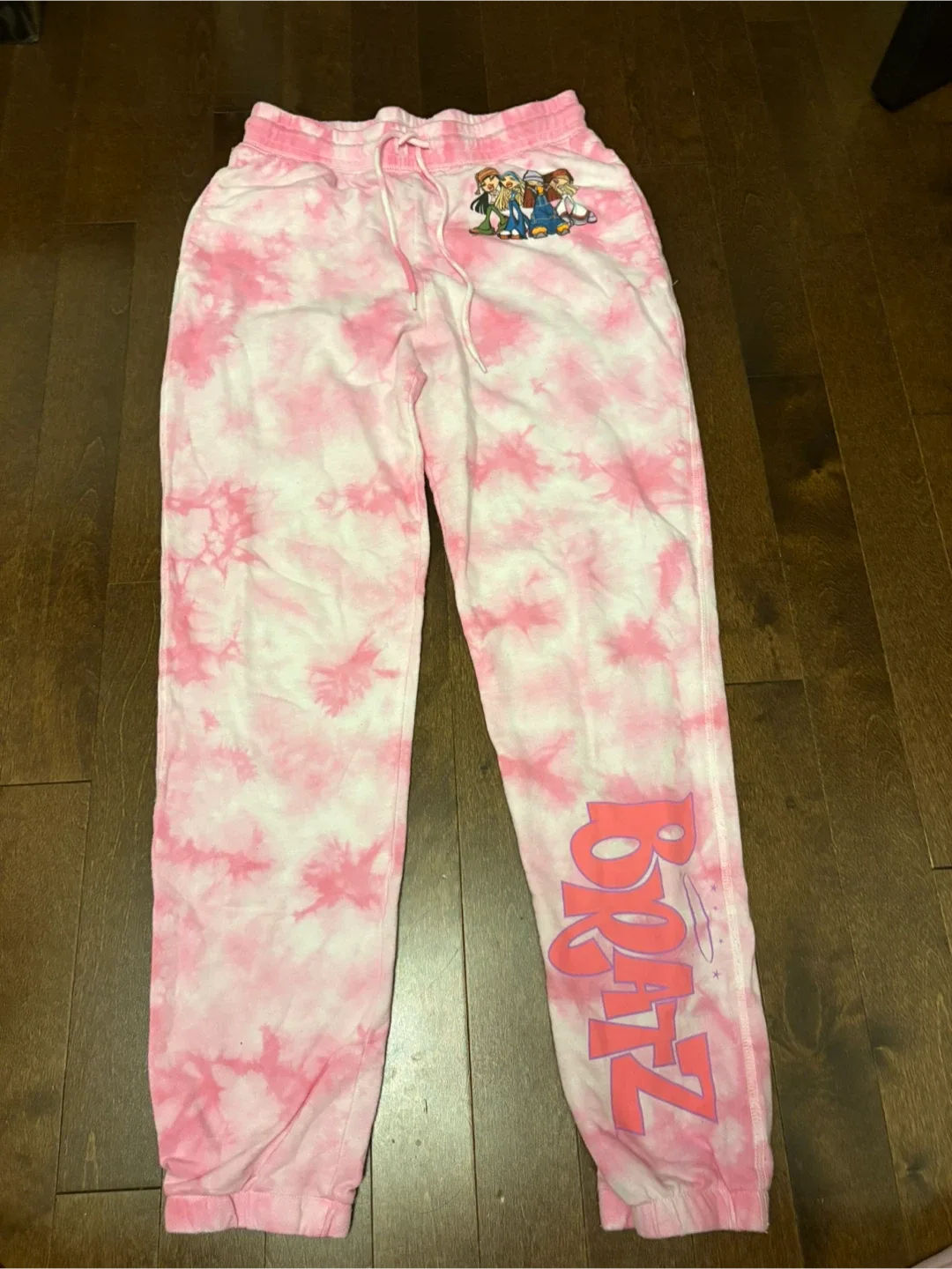 Bratz Pink Tie Dye Sweatpants - Size Small