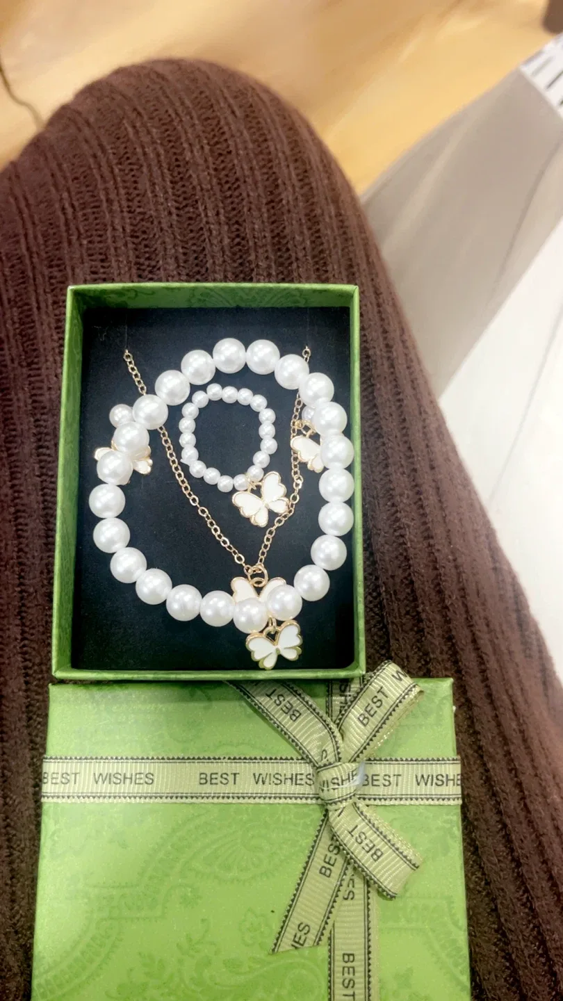 Inschic Butterfly Jewelry Set with Watch image indicator(4)