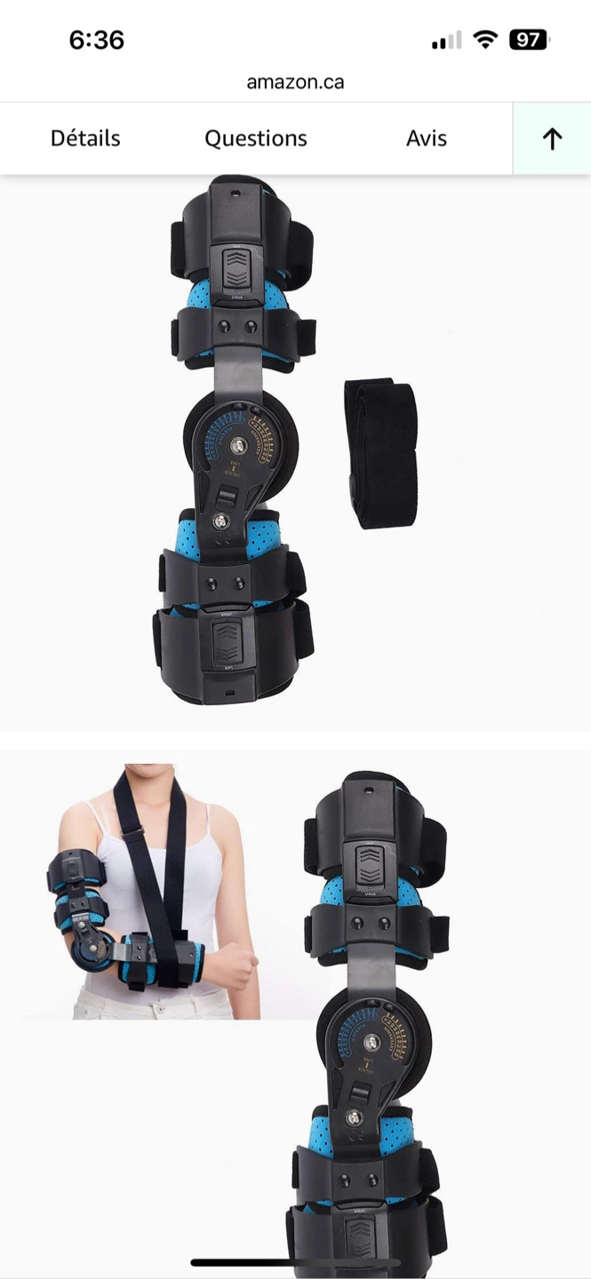 Adjustable Hinged ROM Elbow Brace
