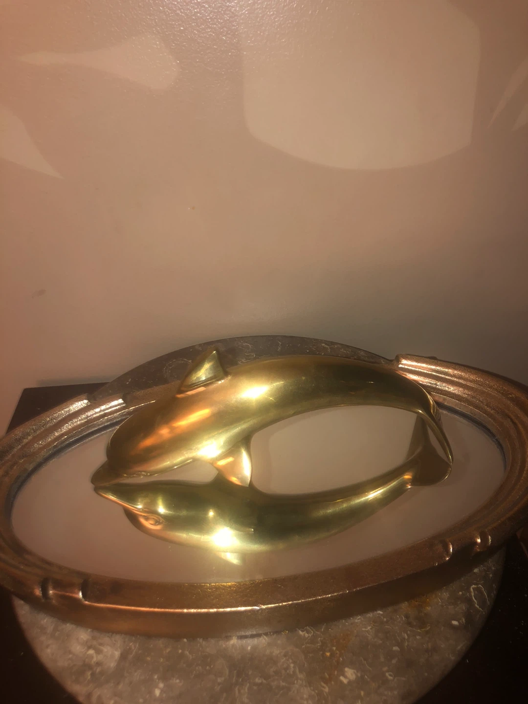 Vintage brass dolphin figurine/firm price - photo 4