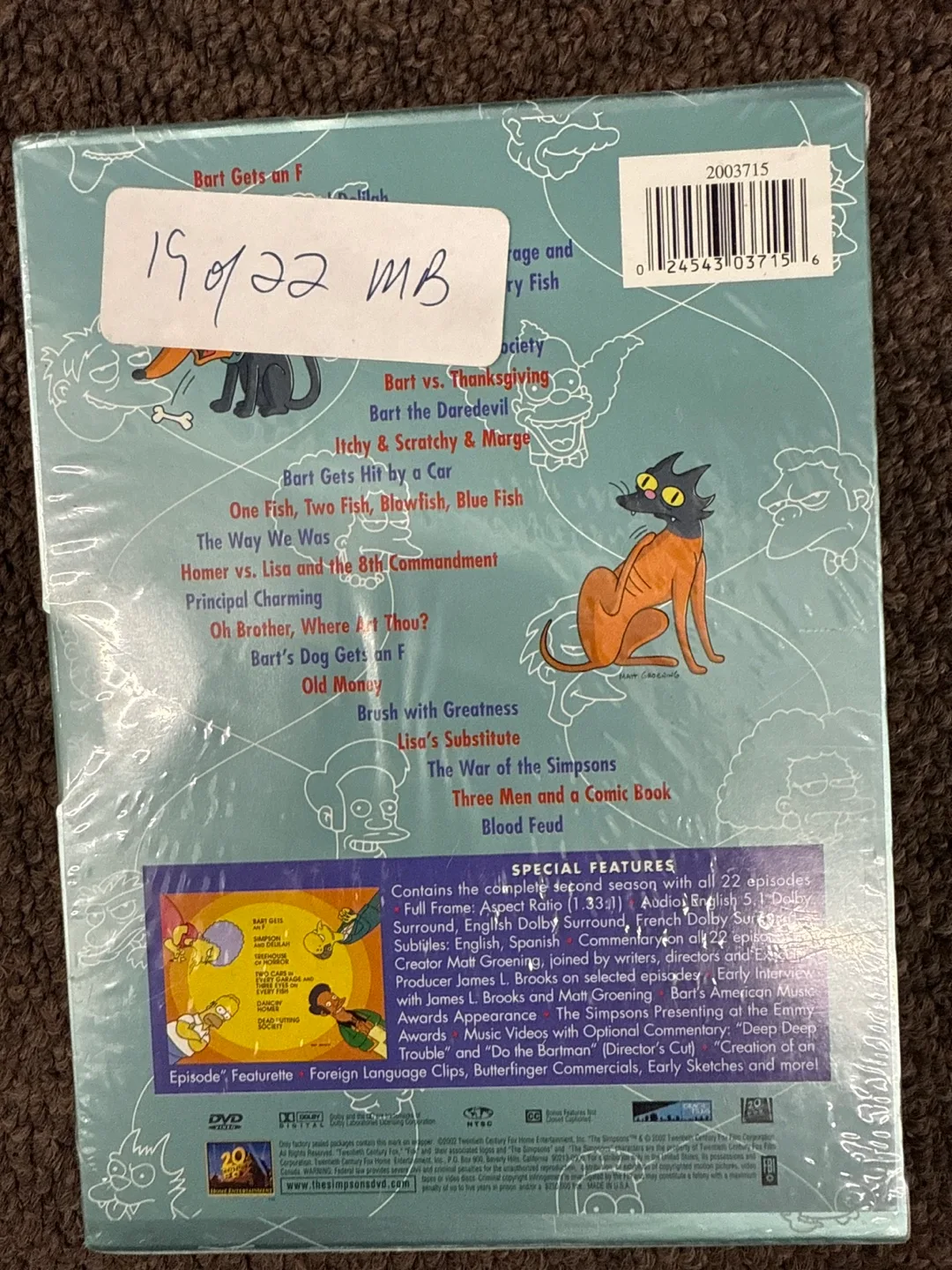 The Simpsons: Complete Second Season DVD Collector's Edition image indicator(2)