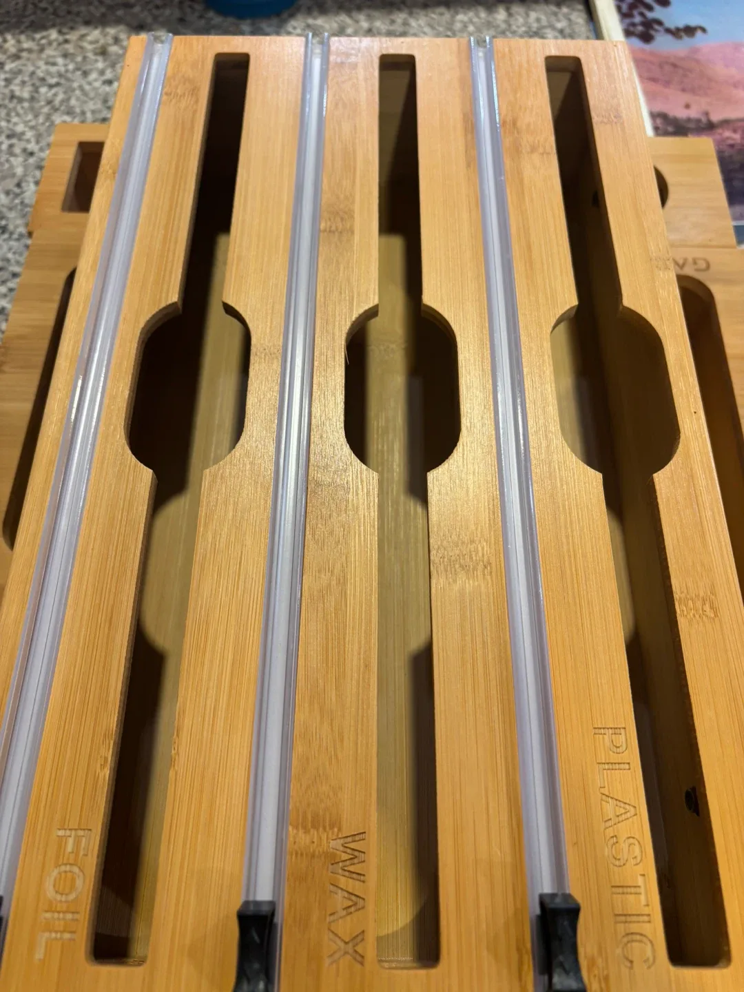 Bamboo Organizer for Foil, Plastic Wrap & Bags image indicator(3)