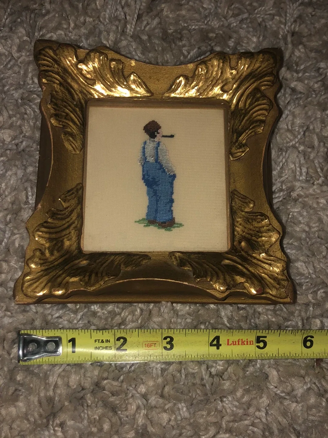 Vintage Framed Needlepoint Art image indicator(4)