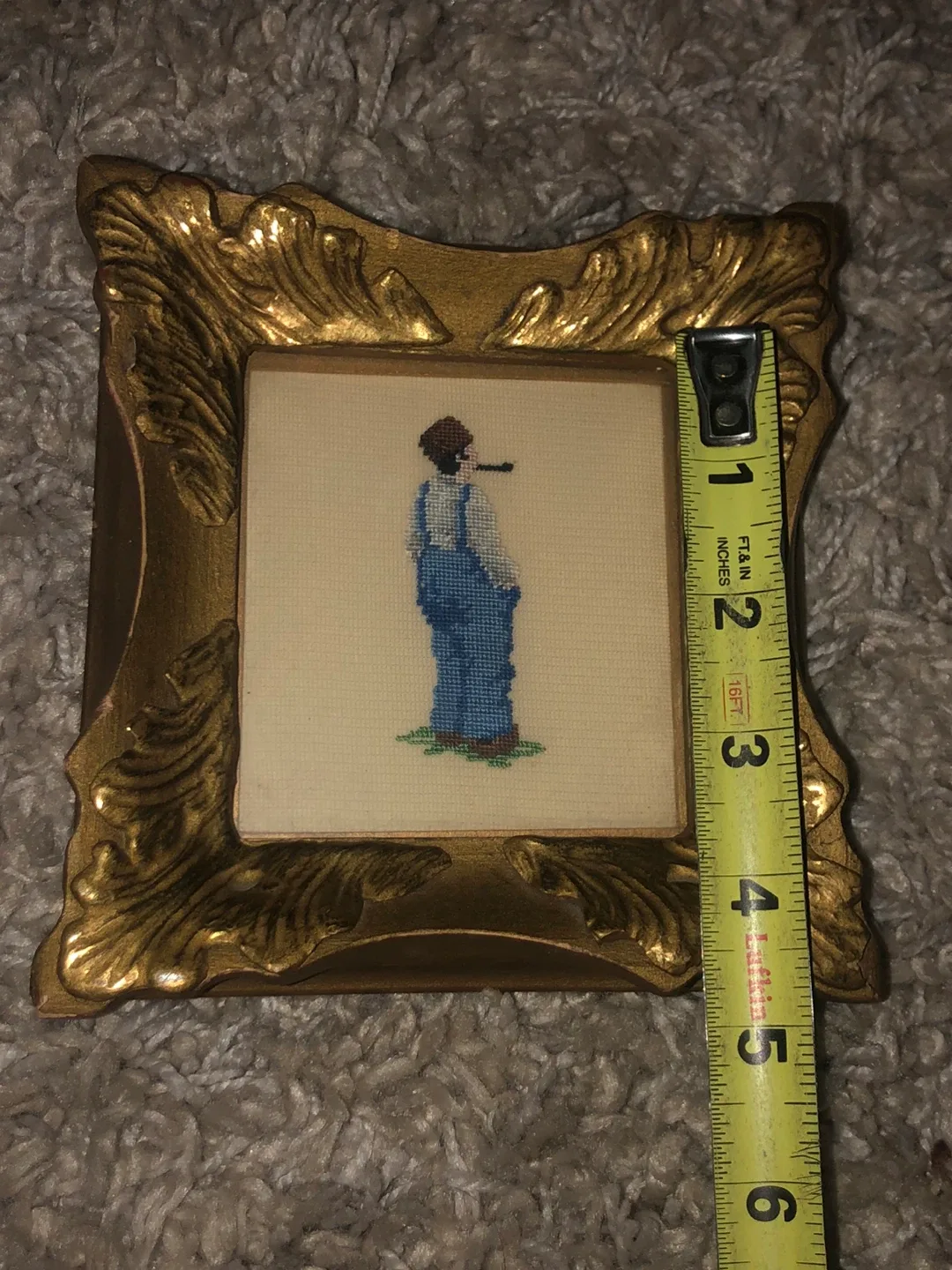 Vintage Framed Needlepoint Art image indicator(3)