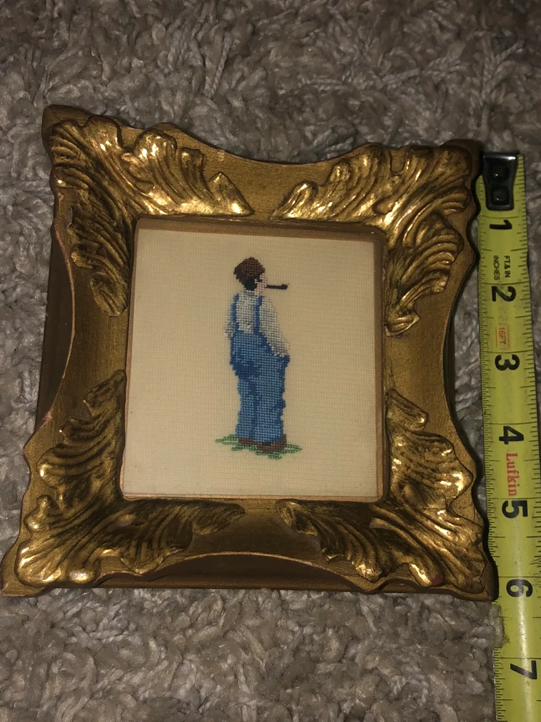 Vintage Framed Needlepoint Art image indicator(2)