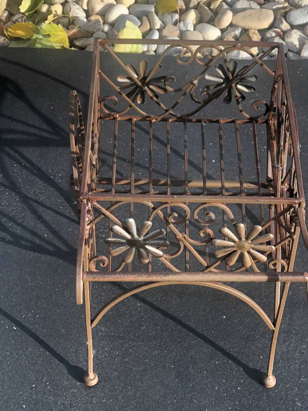 Vintage Rustic Metal Decorative Cart - photo 4