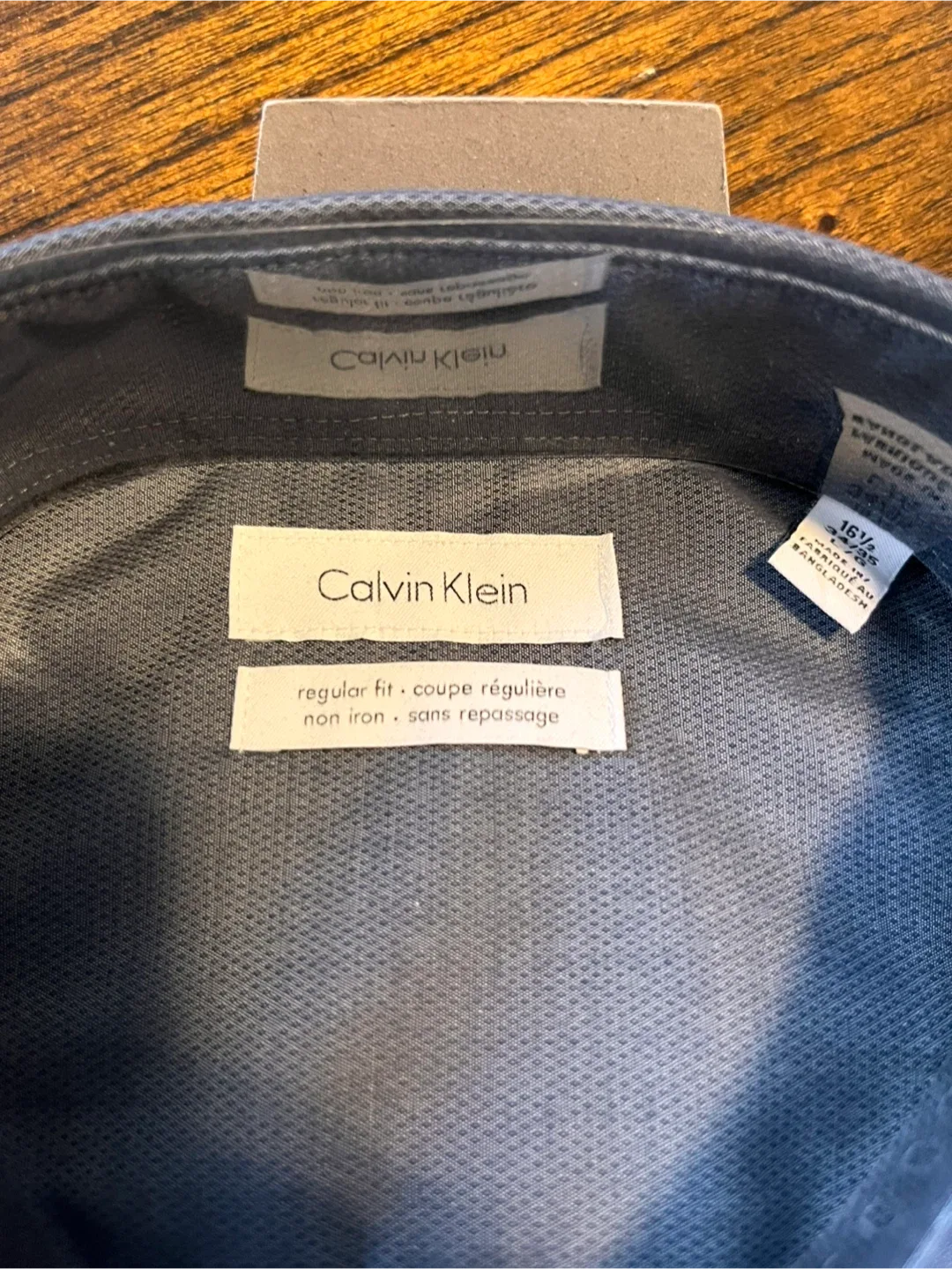 New Calvin Klein L/G Dress Shirt image indicator(3)