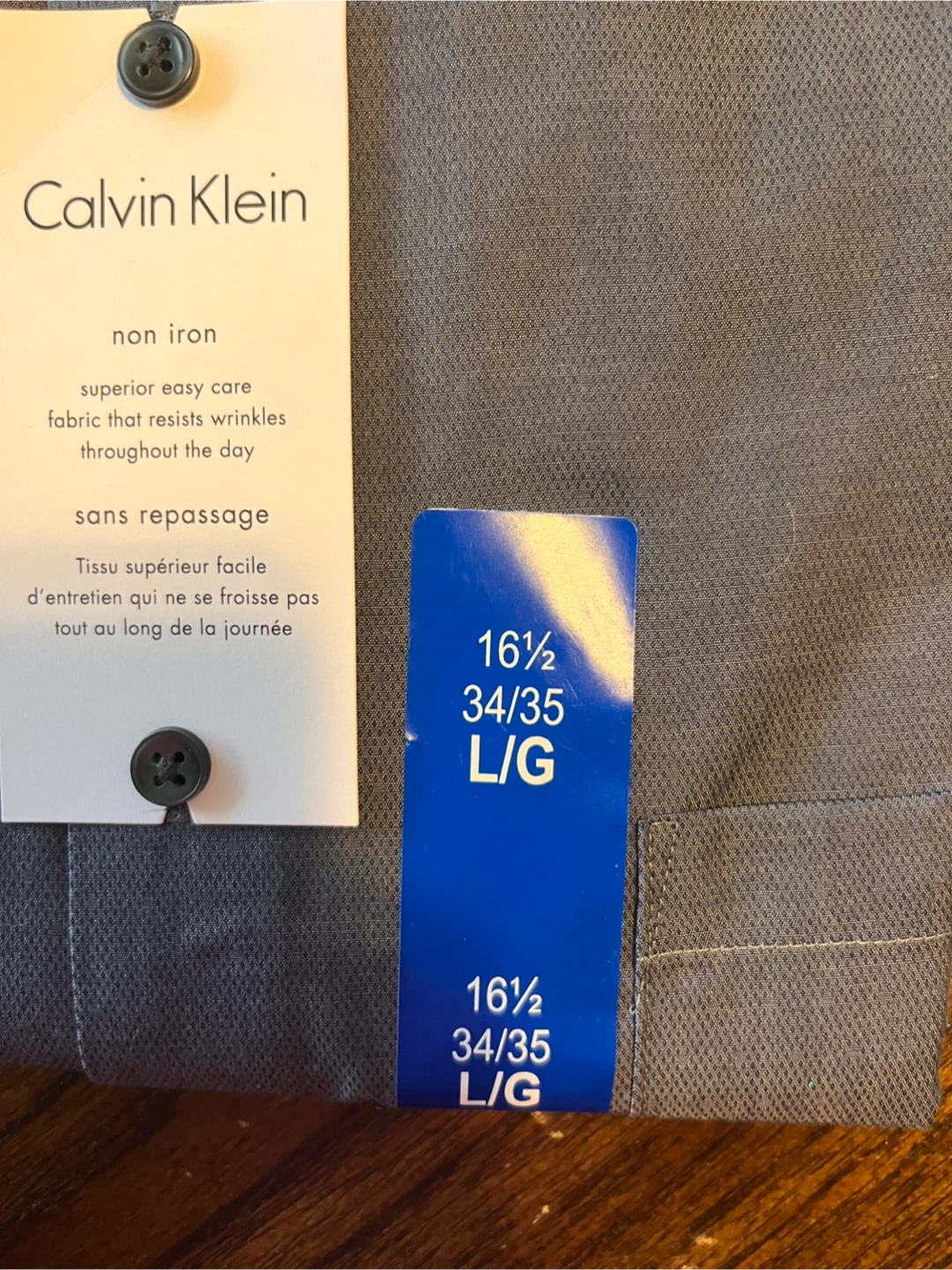New Calvin Klein L/G Dress Shirt - photo 2