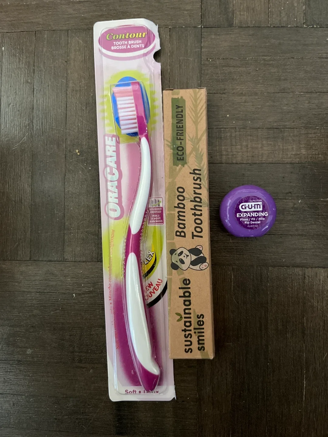 Bamboo Toothbrush, Oracare Toothbrush & GUM Floss thumbnail