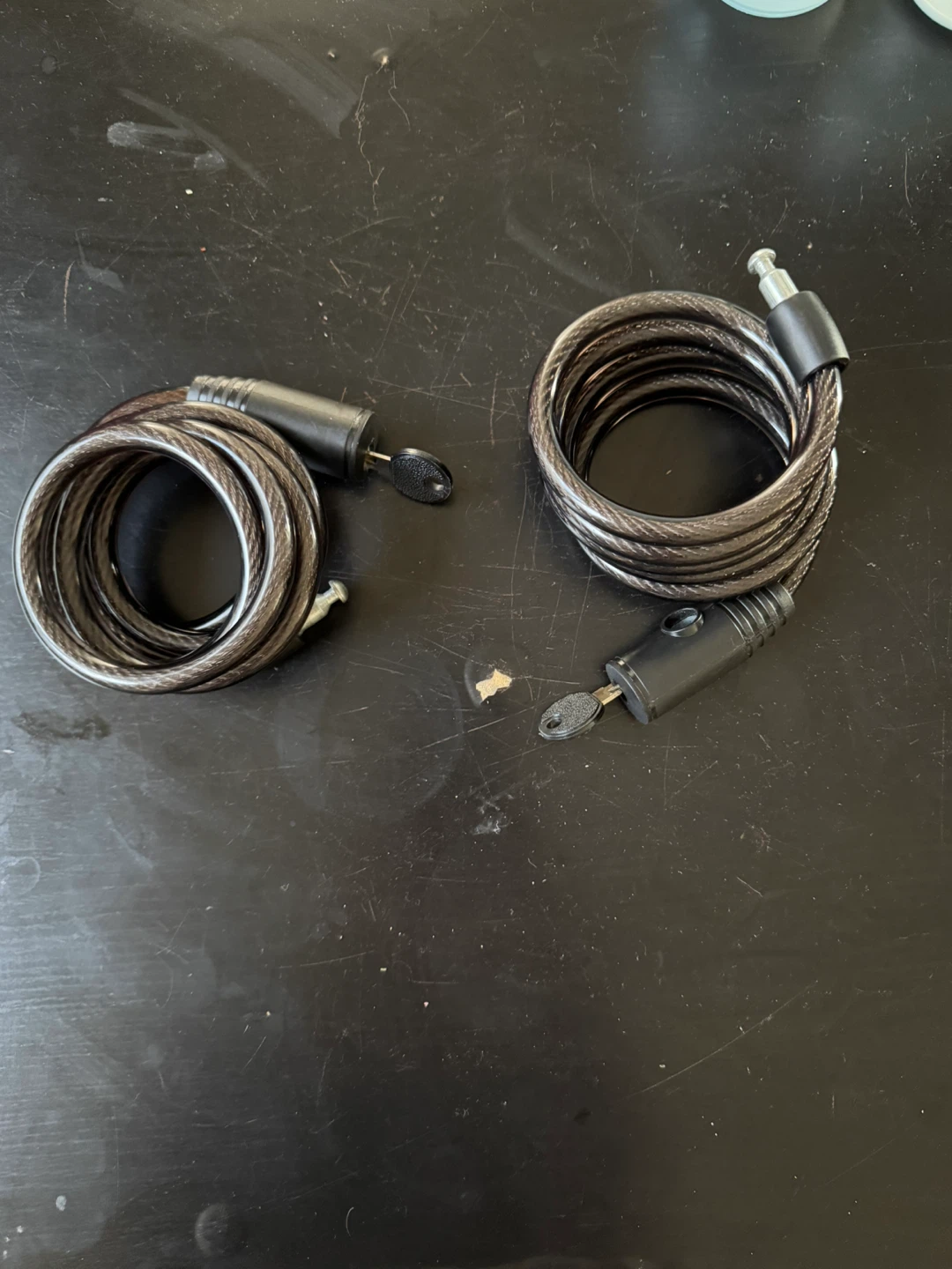 Two Cable Bike Locks with Keys