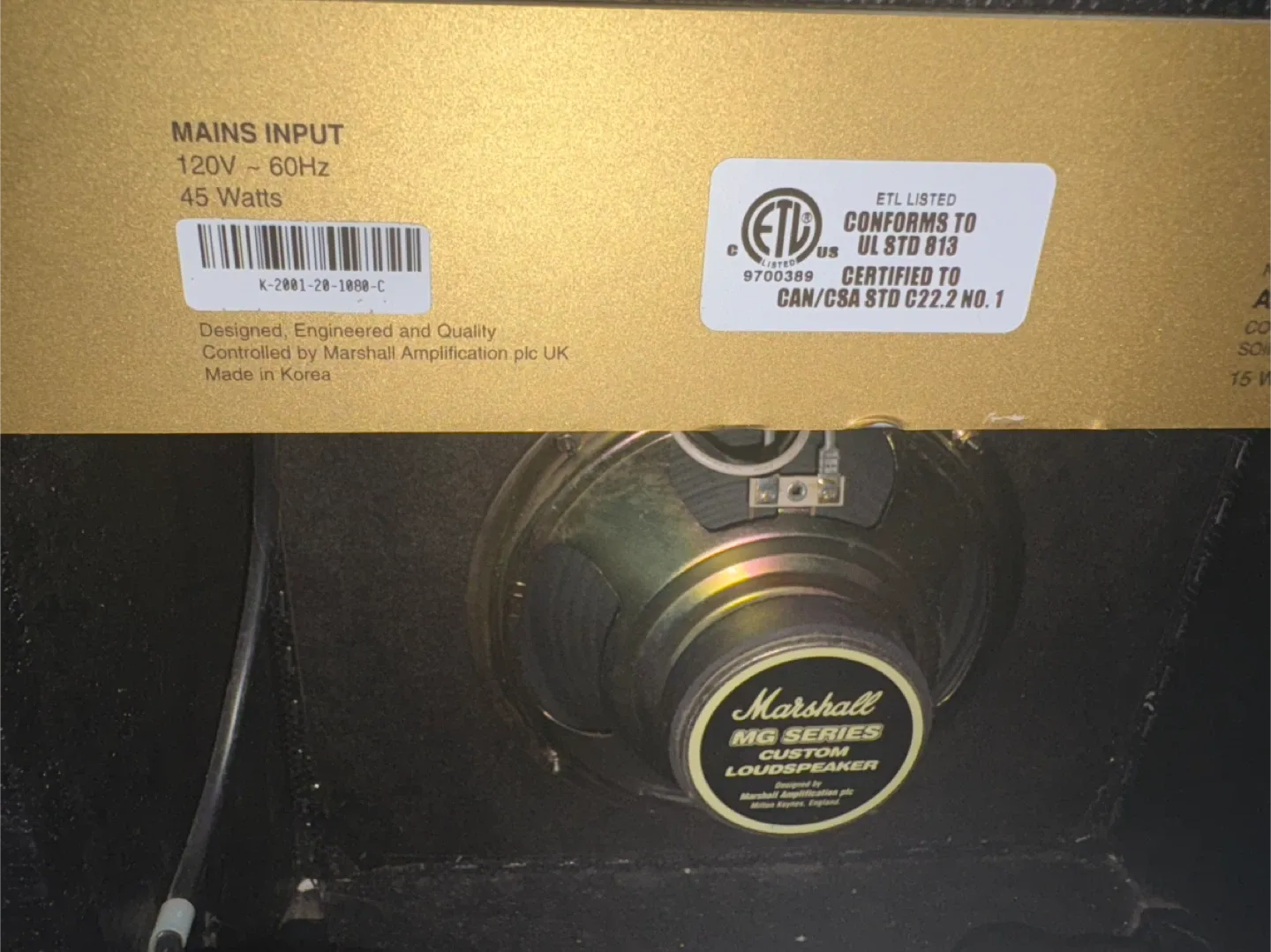 Marshall G15R CD Guitar Amplifier image indicator(6)