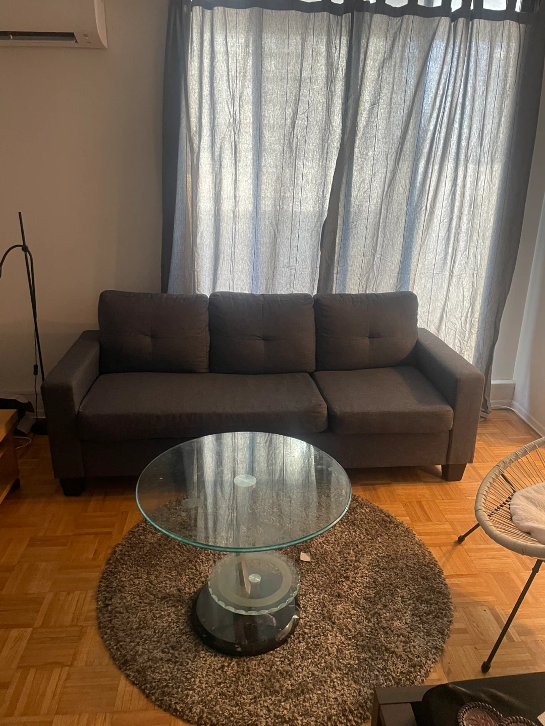 Grey sectional adjustable Sofa and Ottoman Set - photo 3