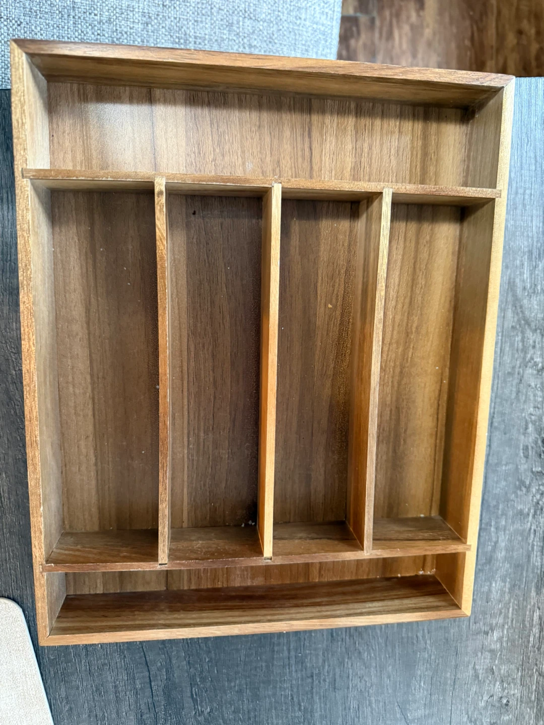 Wooden Cutlery Drawer Organizer