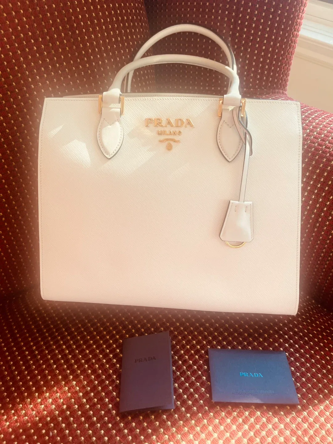 Prada Leather Bag - White - Brand new