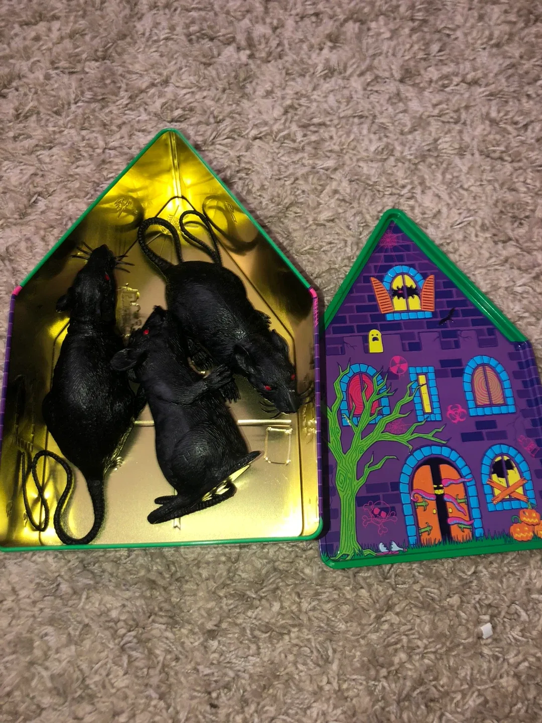 Halloween House Tin with Rats image indicator(3)