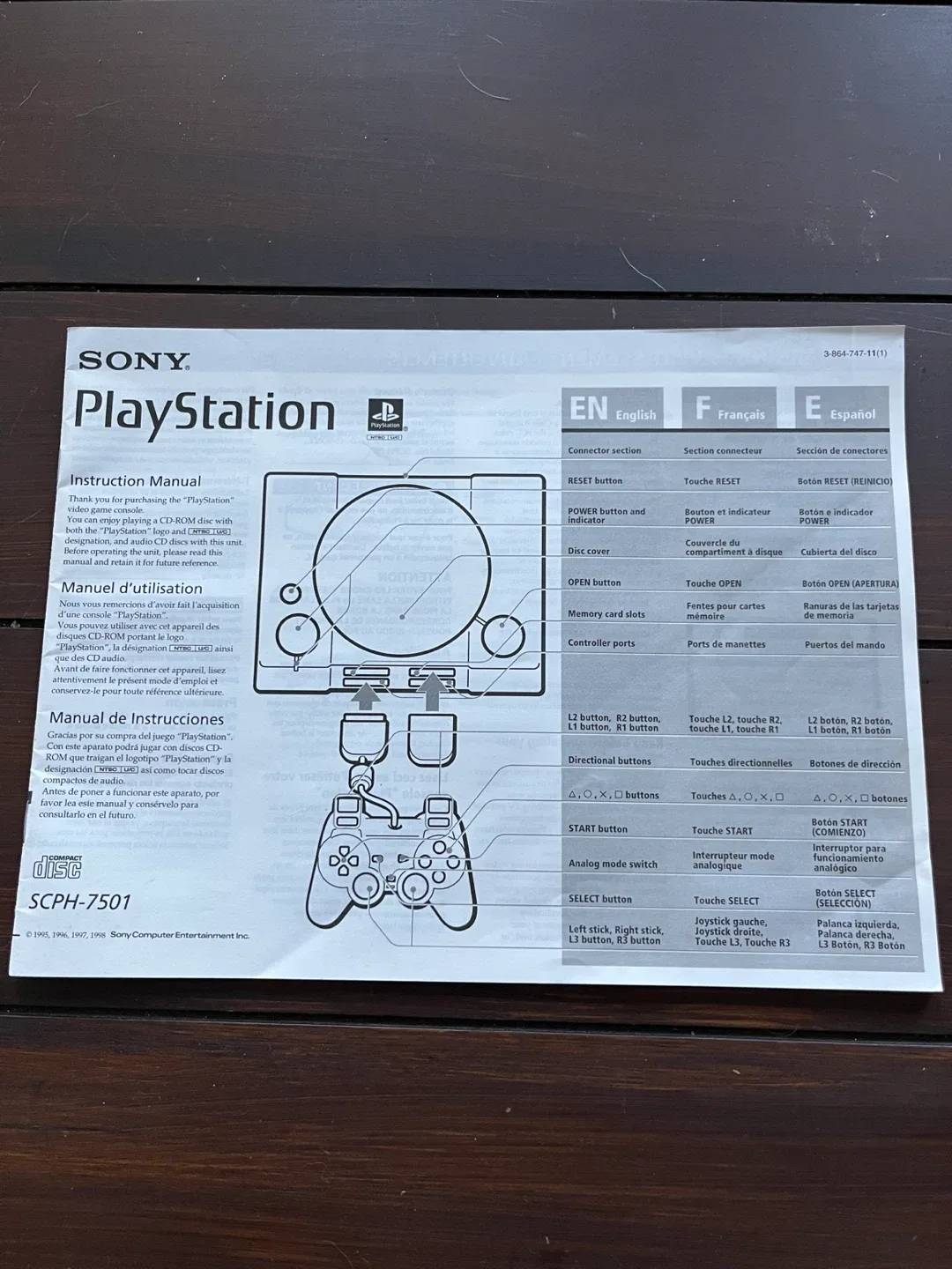 Sony PlayStation Console SCPH-7501