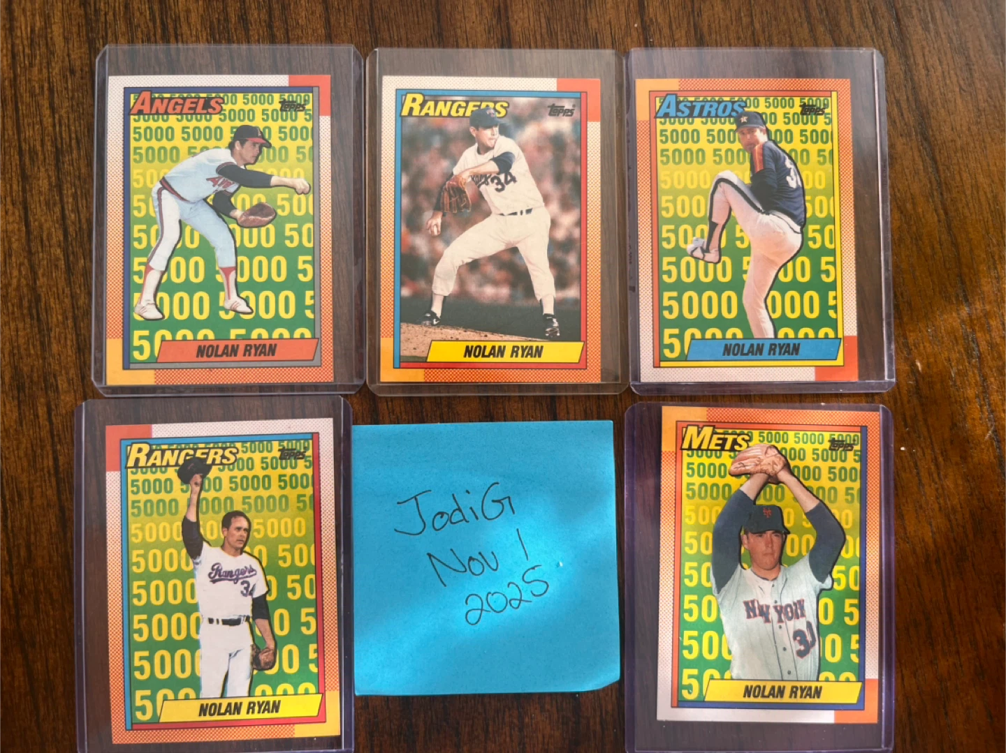 Nolan Ryan Baseball Cards - Topps 5000 Strikeouts