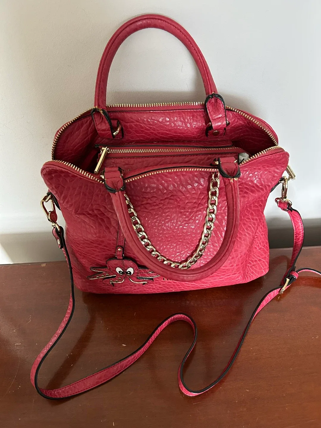 LIU JO Red Leather Handbag image indicator(3)