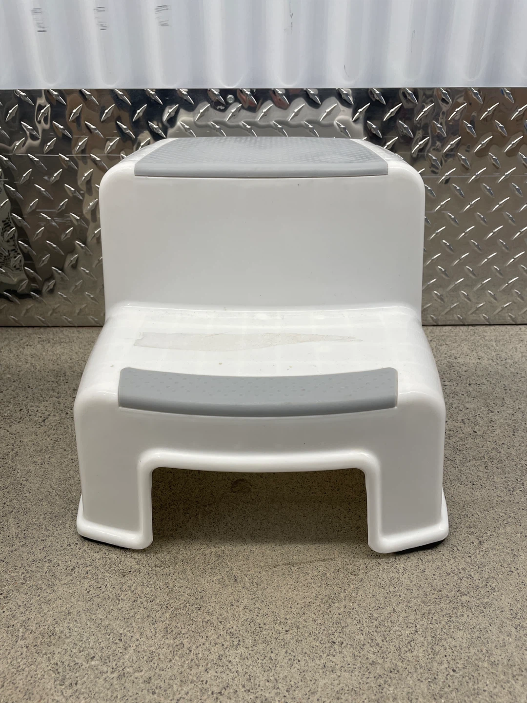 White & Grey Step Stool