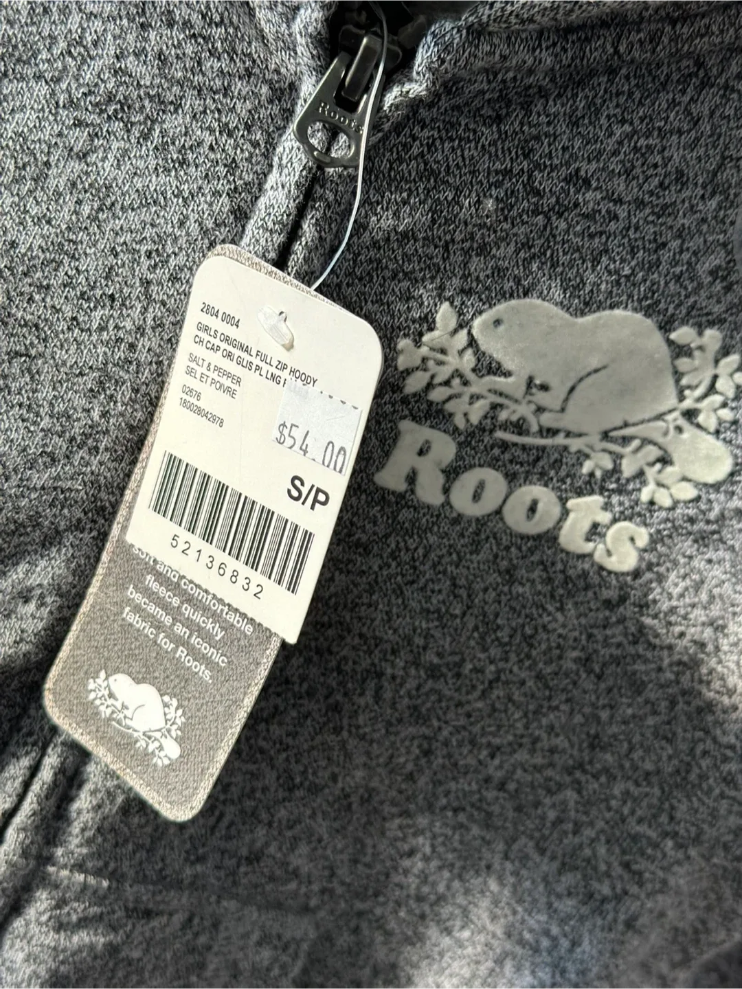 Roots Kids Salt & Pepper Zip Hoodie ❗️FINAL PRICE ❗️ image indicator(5)