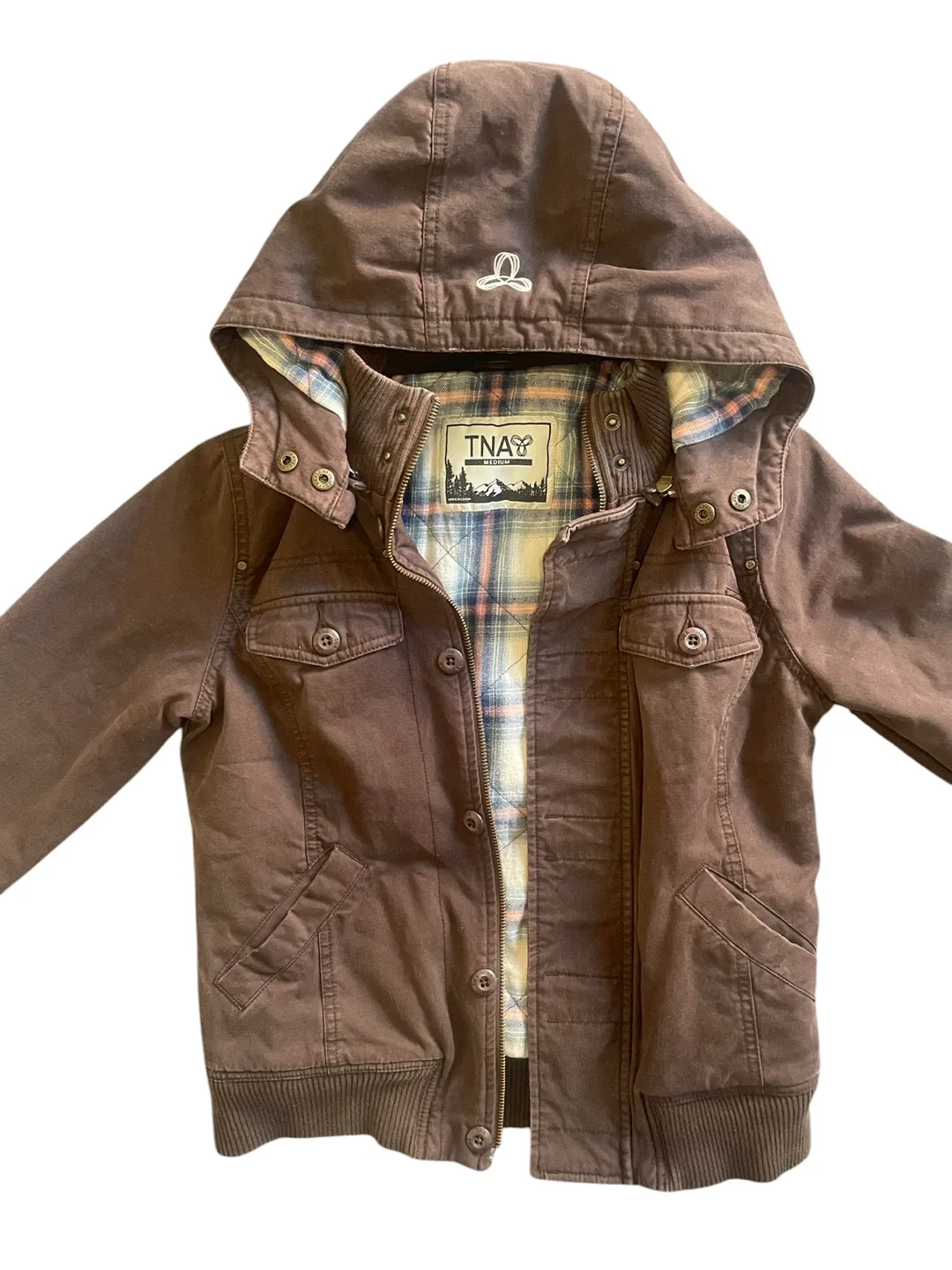 TNA Brown Hooded Bomber Jacket image indicator(4)