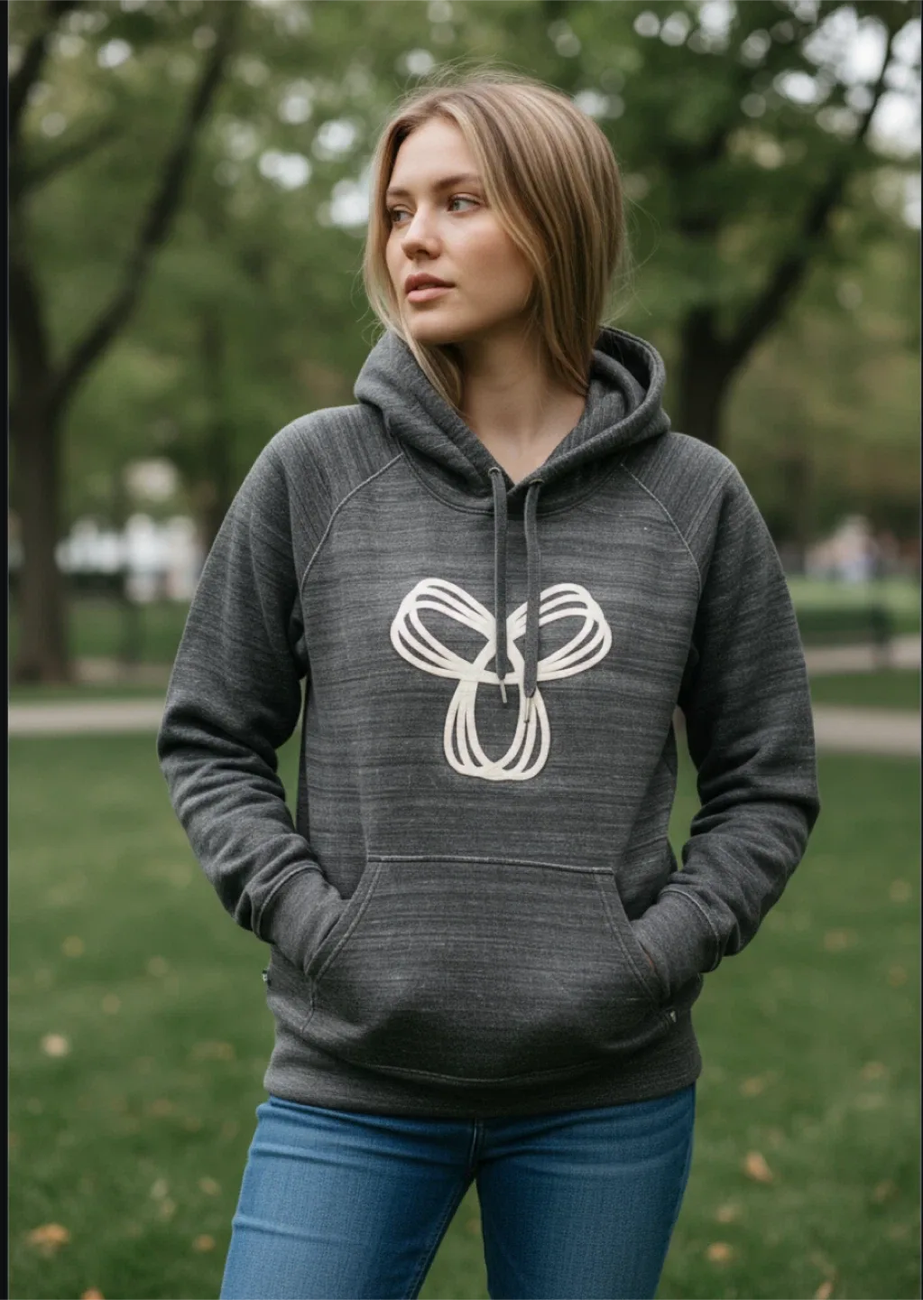 TNA Grey Hoodie - Size Small image indicator(2)