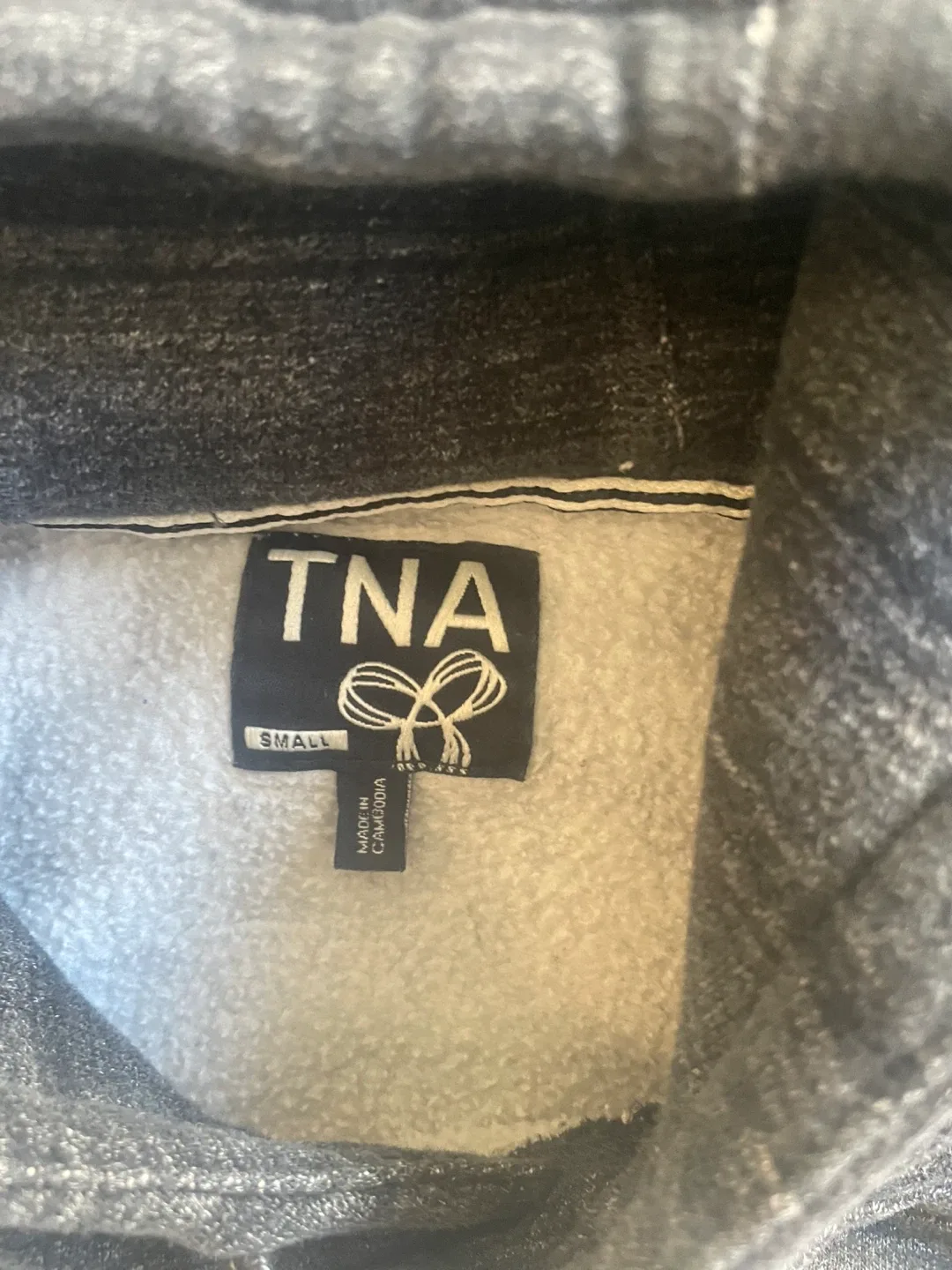 TNA Grey Hoodie - Size Small image indicator(5)
