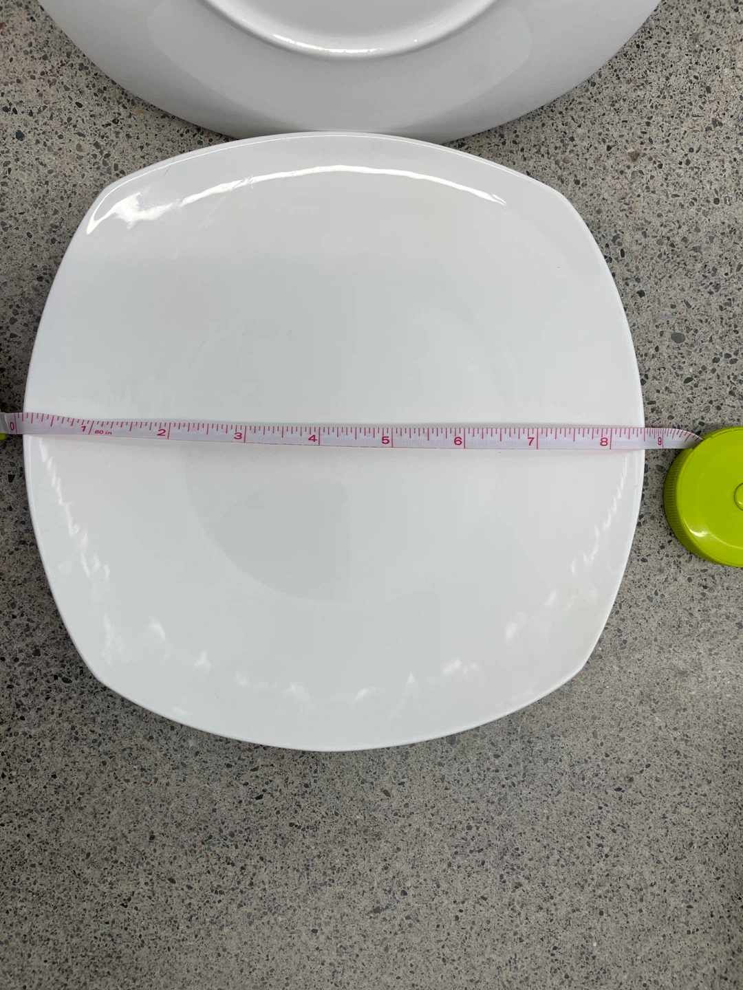 La Rebelle White Square Dinner Plates - photo 2