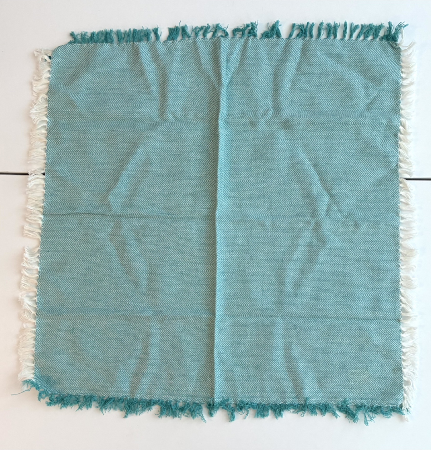 NEW set of 4 blue cloth napkins - photo 4
