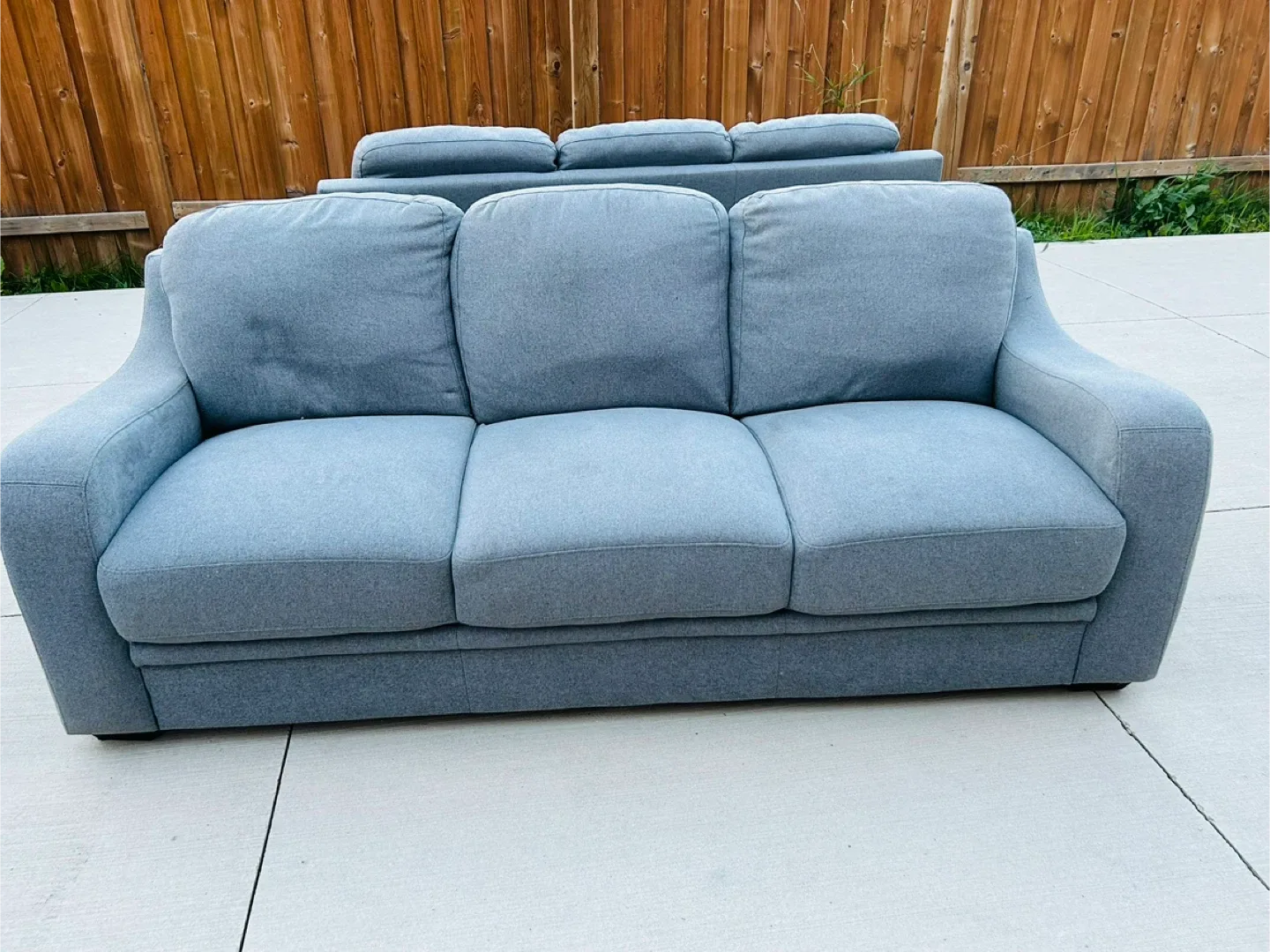 2 piece Grey 3-Seater Sofa image indicator(2)