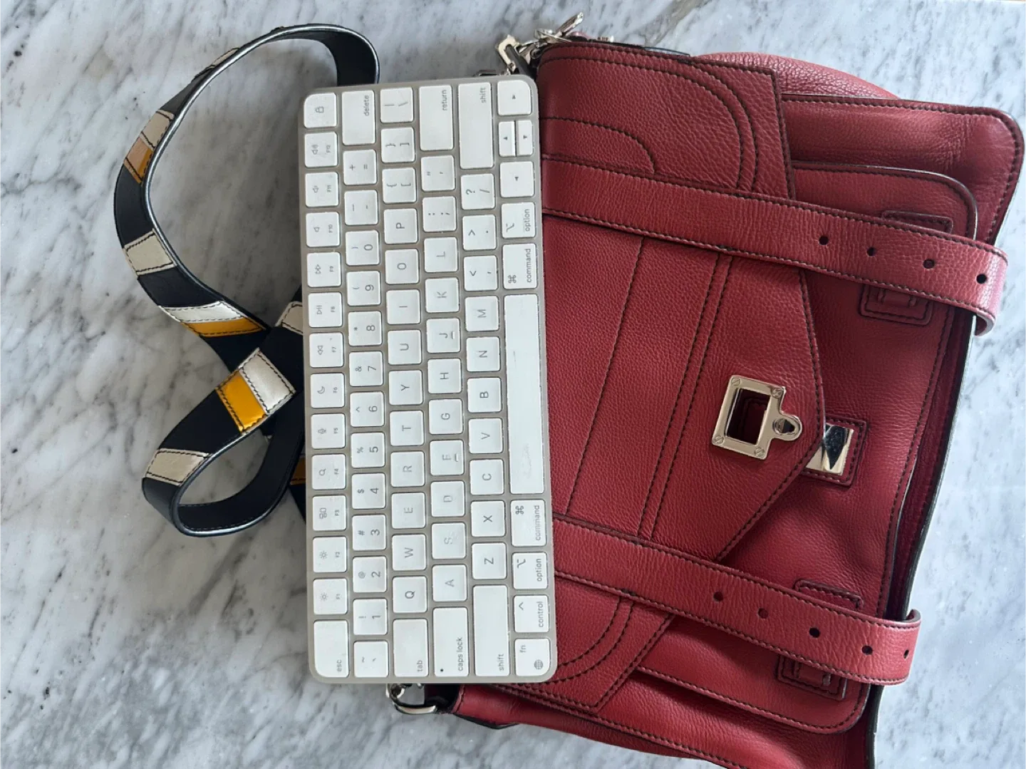 Proenza Schouler PS1 Medium Red Leather Satchel image indicator(7)