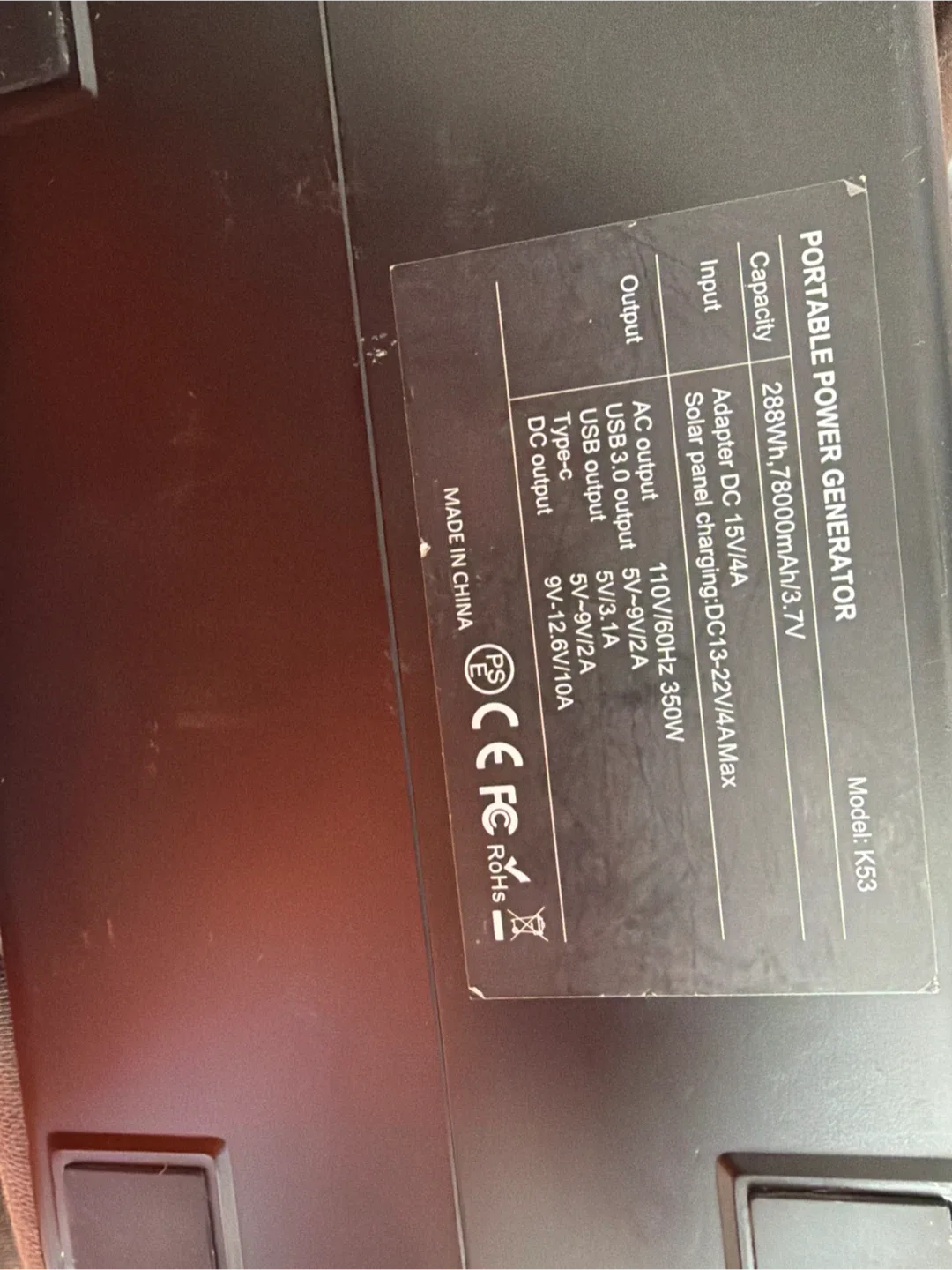 Progeny portable power generator model k53 image indicator(2)