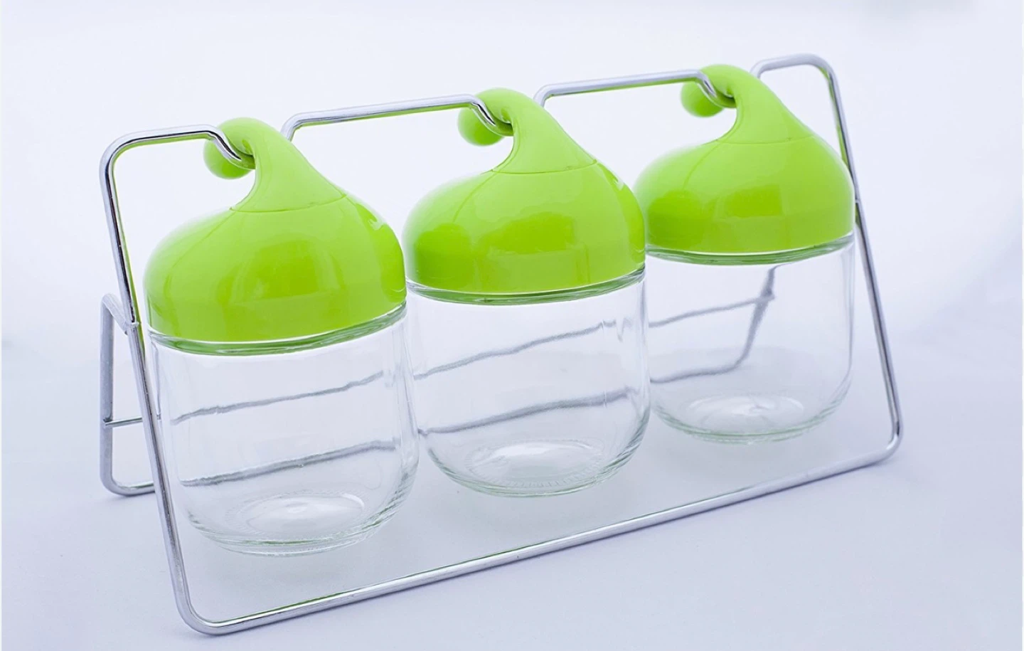 Green Lidded Spice Jar Set - photo 3
