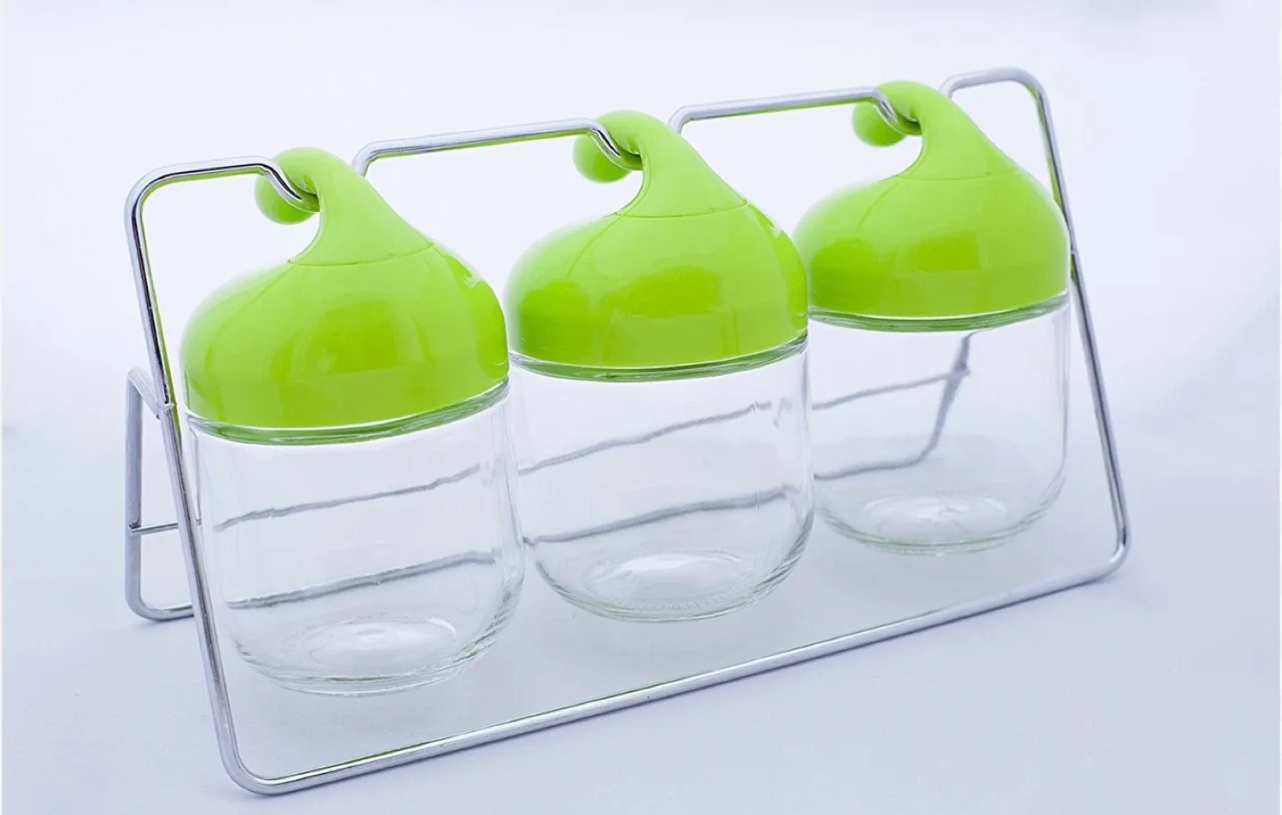 Green Lidded Spice Jar Set image indicator(3)