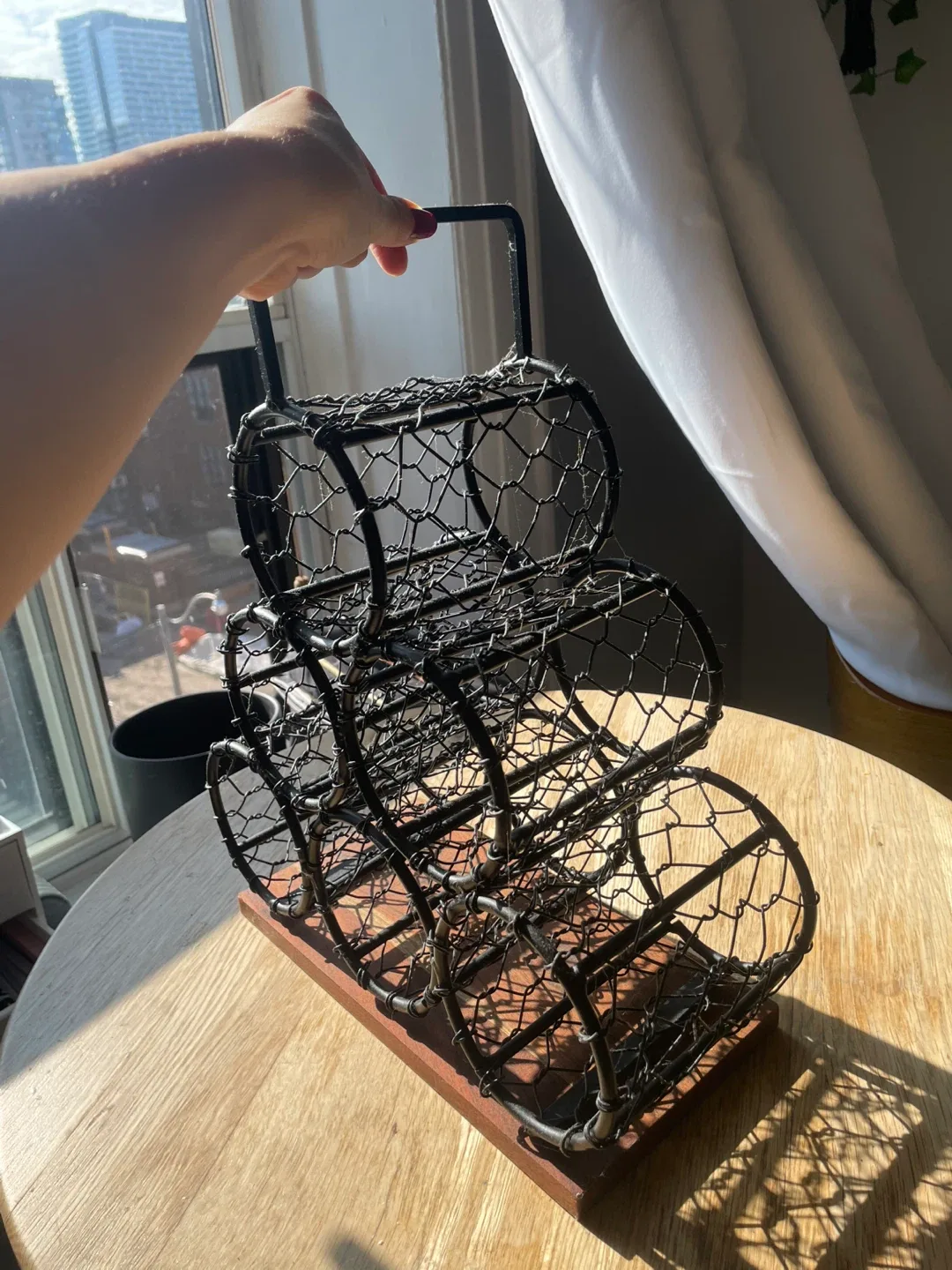 Metal Wine Rack - Holds 6 Bottles image indicator(2)