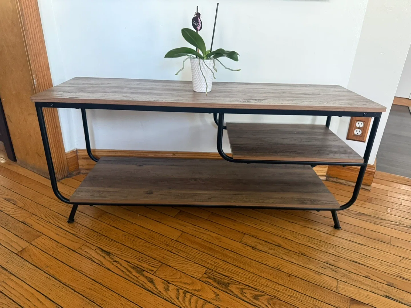 Industrial Wood & Metal TV Stand / Console Table