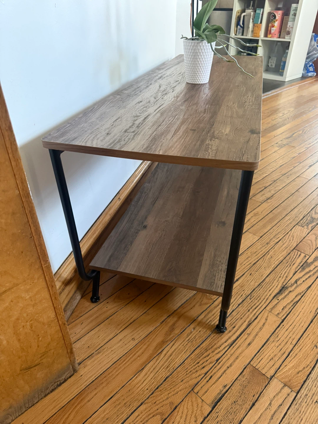 Industrial Wood & Metal TV Stand / Console Table - photo 2