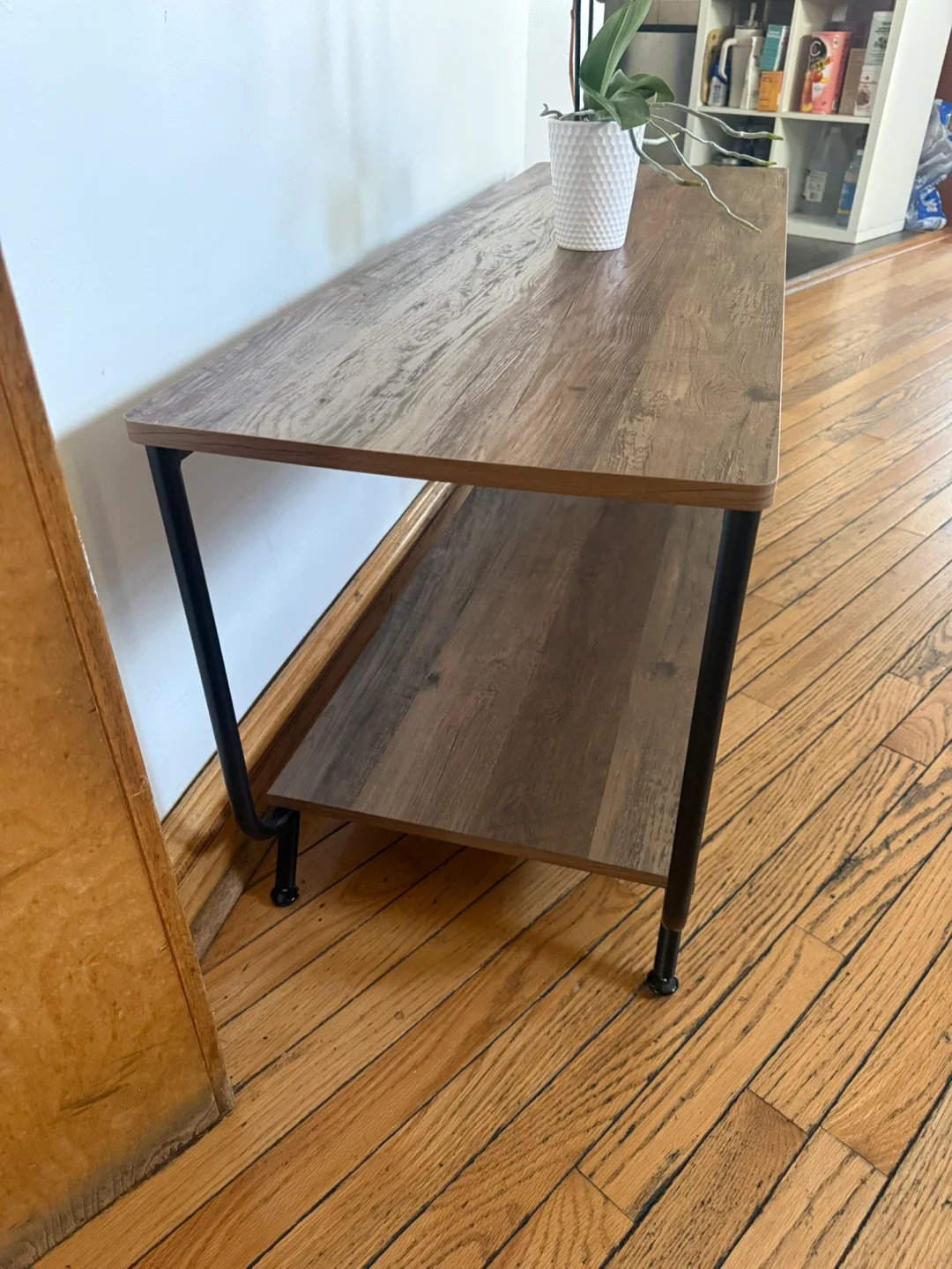 Industrial Wood & Metal TV Stand / Console Table image indicator(2)