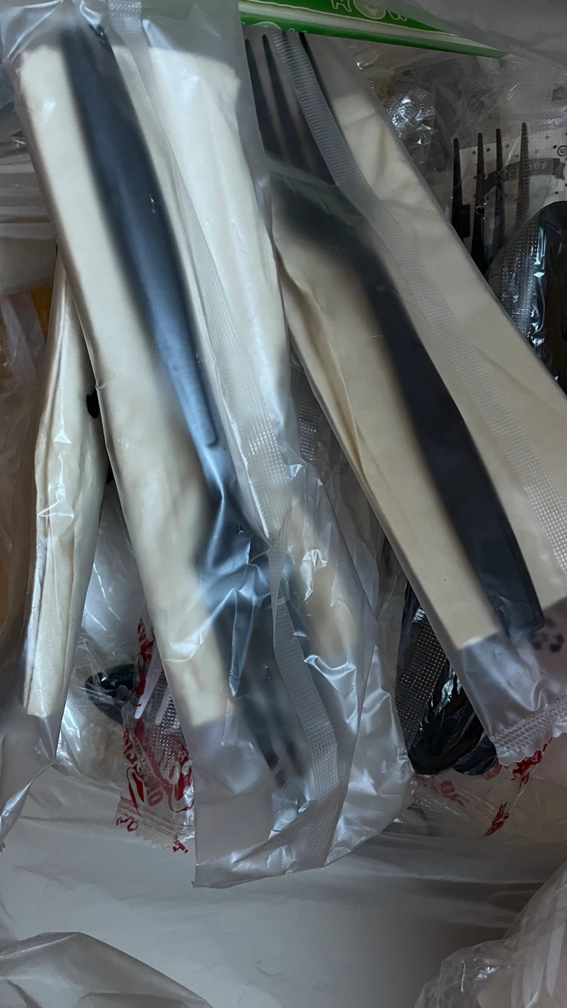 Assortment of Reusable Bags & Plastic Utensils - photo 4