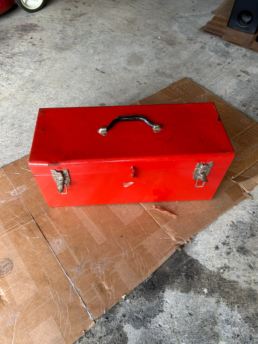 Red Metal Toolbox