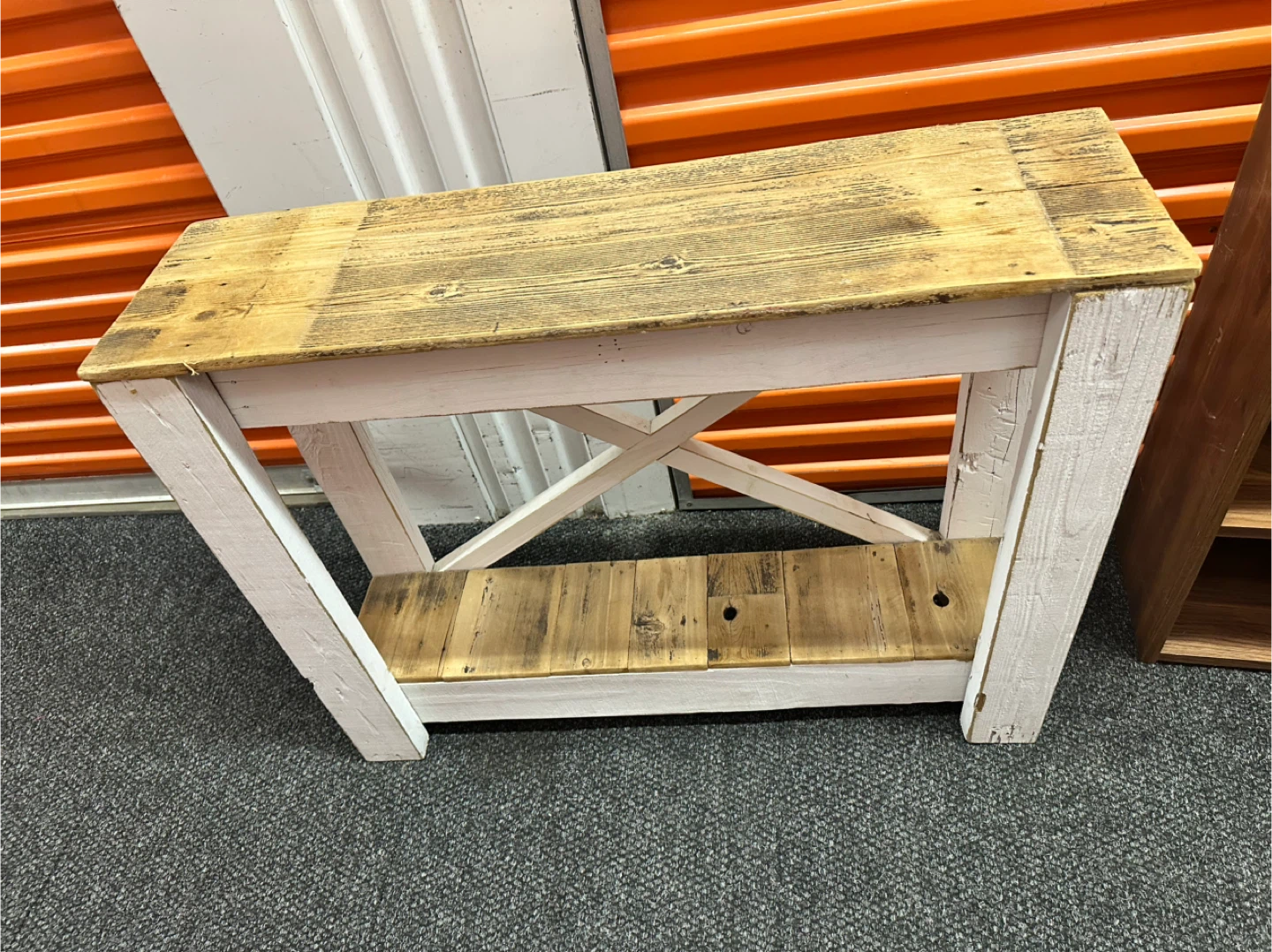 Rustic Wooden Console Table - photo 2
