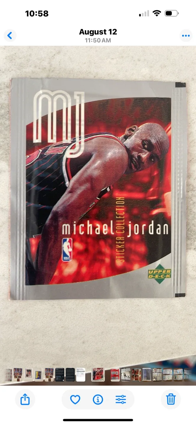 Michael Jordan Basketball Cards & Stickers For Sale image indicator(7)