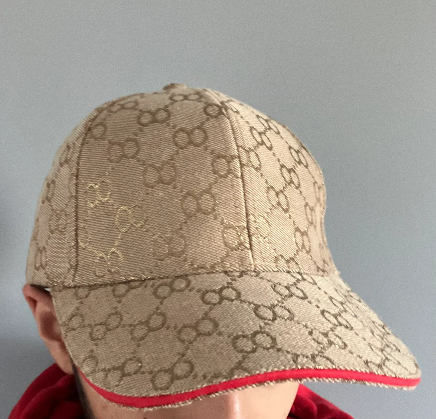 Gucci Beige GG Canvas Baseball Hat image indicator(5)