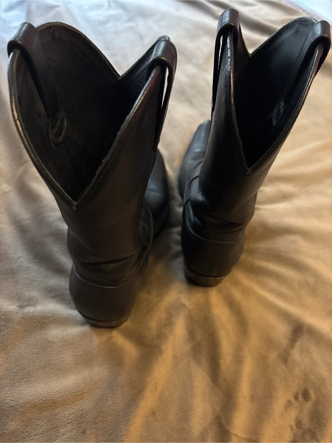 Mango Black Leather Cowboy Boots - Size EU 38 image indicator(3)