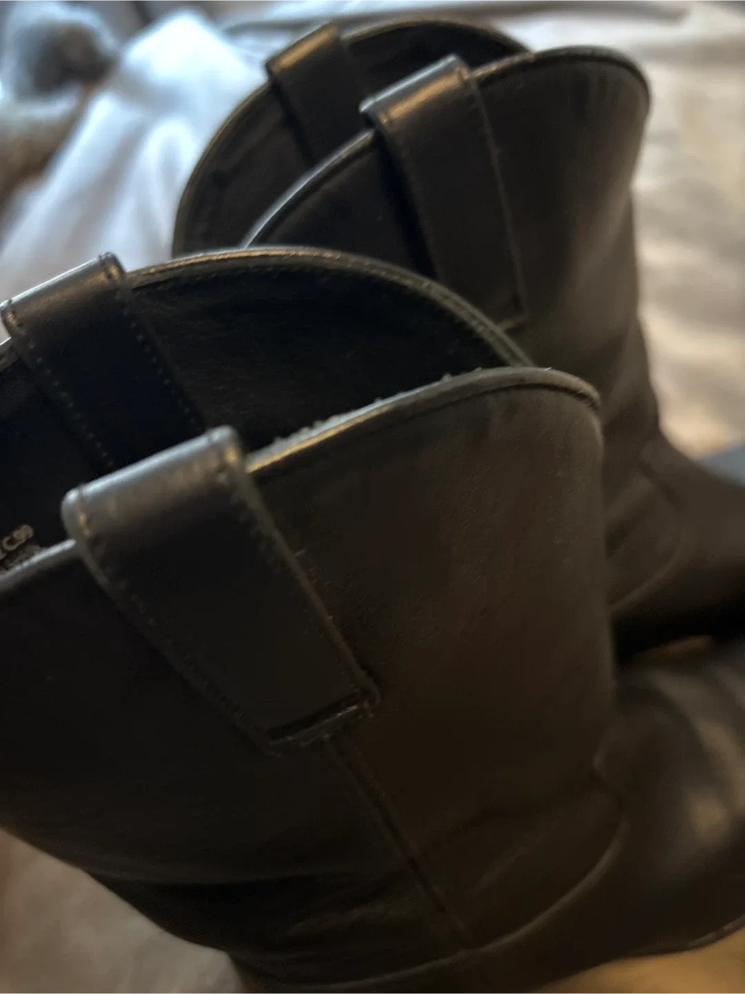 Mango Black Leather Cowboy Boots - Size EU 38 image indicator(7)