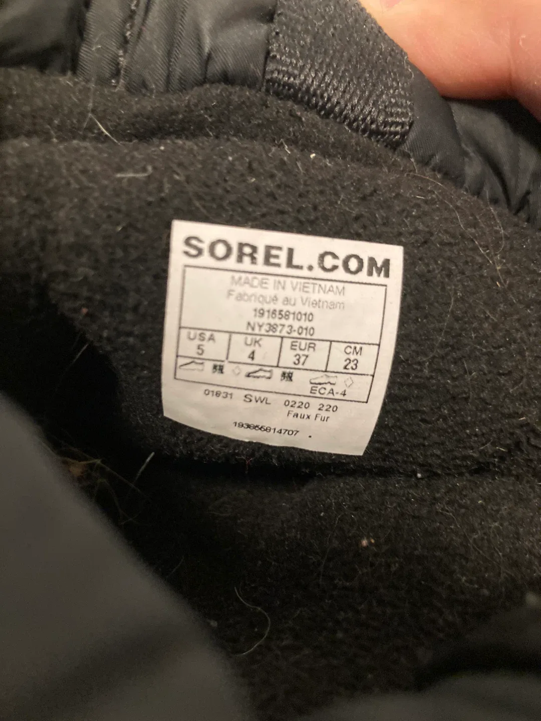 Sorel Women's Black Winter Boots Size 5 image indicator(4)