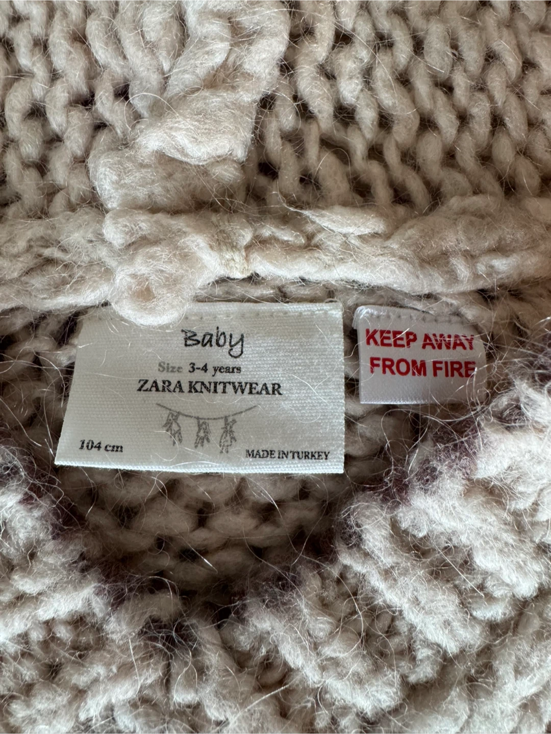 Zara Knitwear Baby Hoodie - Size 3-4 Years - photo 3