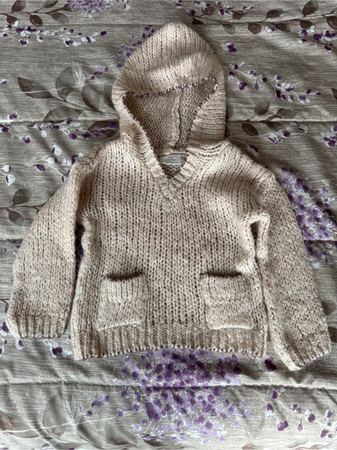 Zara Knitwear Baby Hoodie - Size 3-4 Years