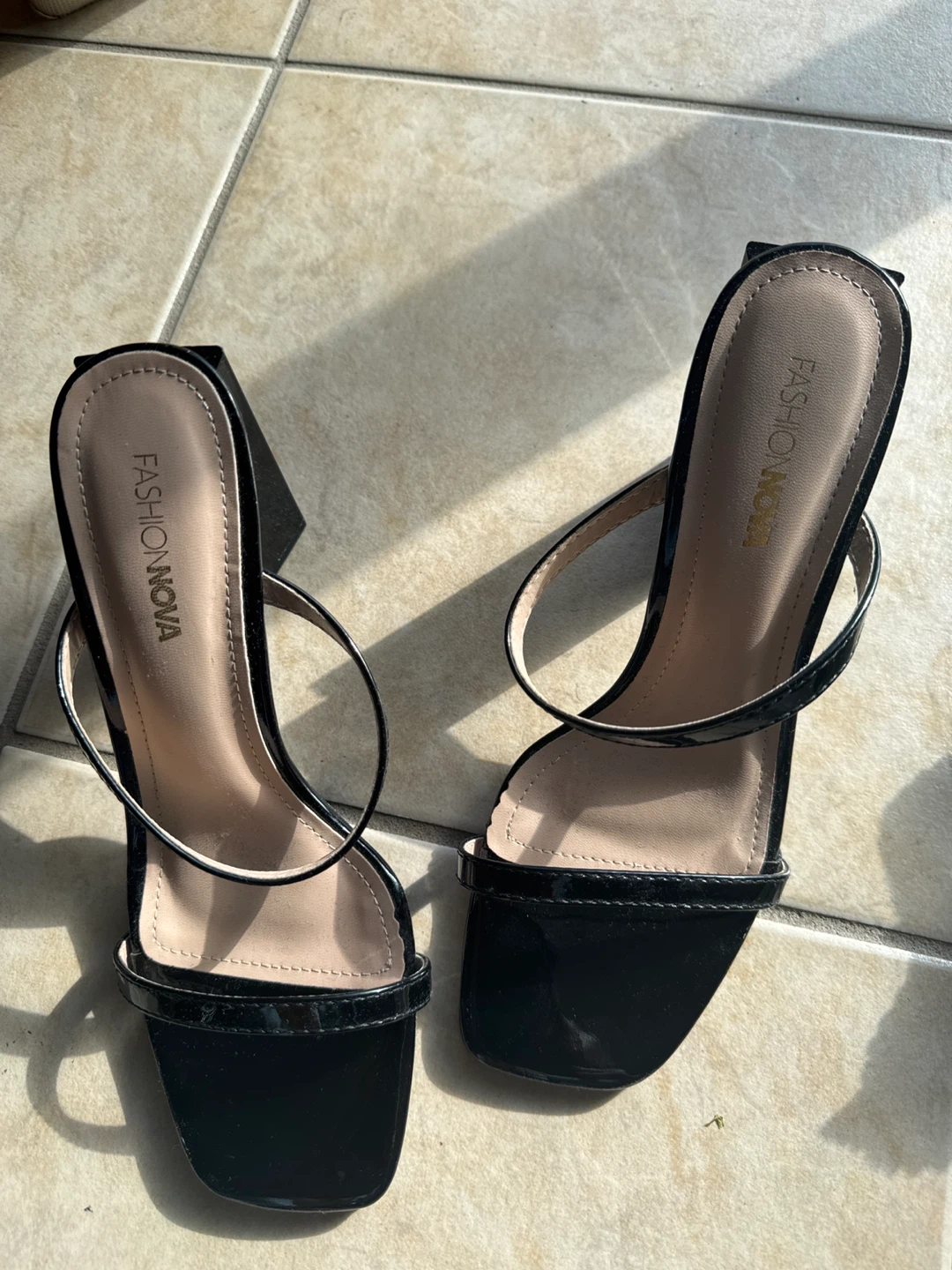 Fashion Nova Black Heels - Size 8